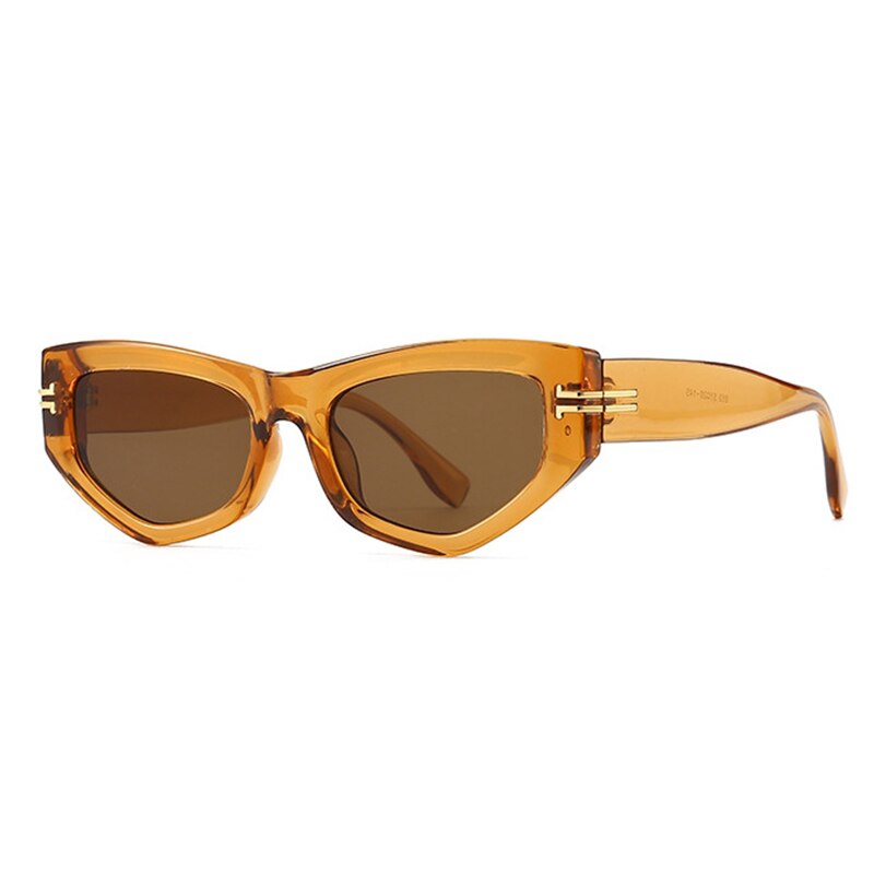 Fashion Brand Women's Glasses Trend Shades Luxury Cat Eye Sunglasses Ladies Elegant Black Vintage Eyewear U400