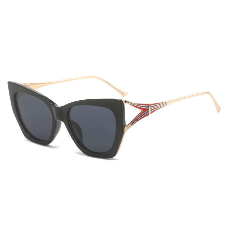 Large frame cat eye sunglasses pc sunglasses