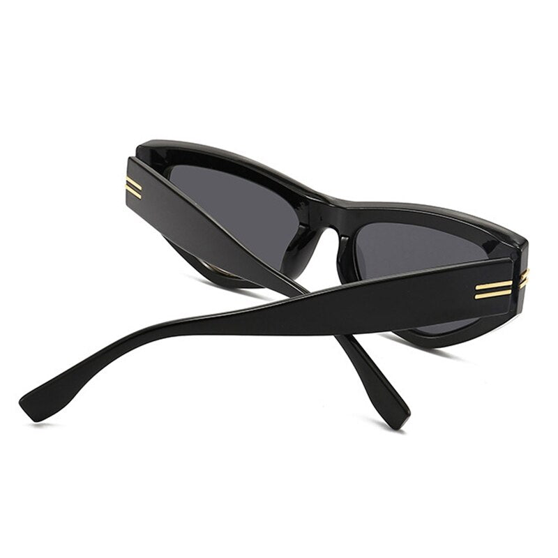 Fashion Brand Women's Glasses Trend Shades Luxury Cat Eye Sunglasses Ladies Elegant Black Vintage Eyewear U400