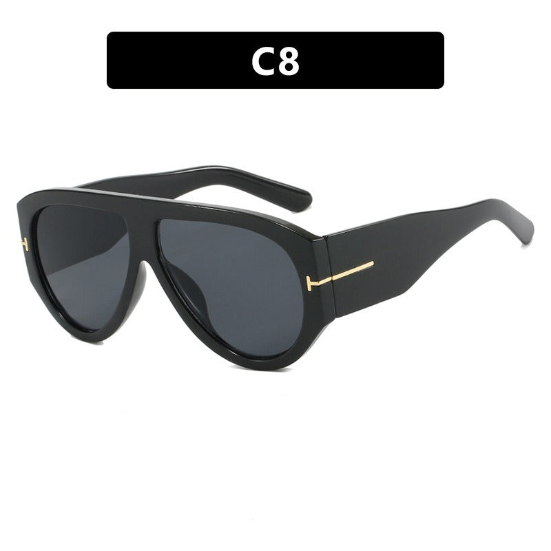 Sunglasses are UV resistant Large frame sunglasses for women with a high-end feel