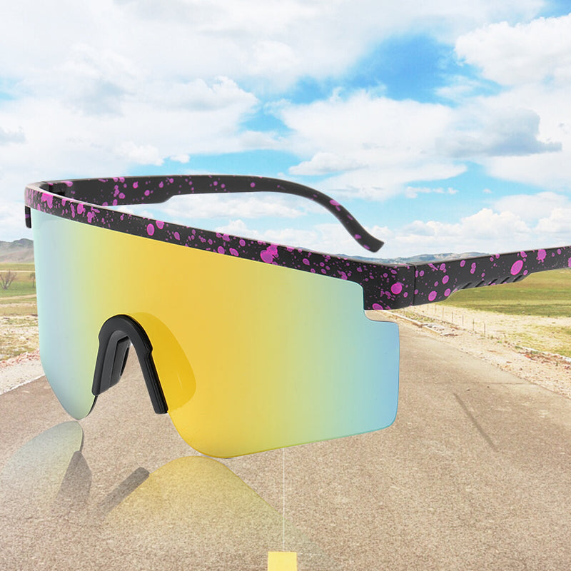 New Outdoor Large Frame Siamese Men's Sunglasses Sports Riding Sunglasses Women's Sunglasses 9322