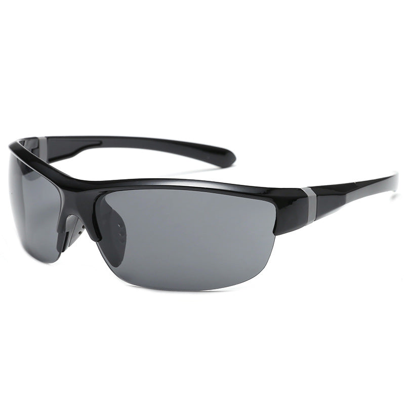 New Sunglasses Men's Outdoor Sports Glasses Riding Windproof Sunglasses 8222 Sunglasses Female PC Explosion-proof
