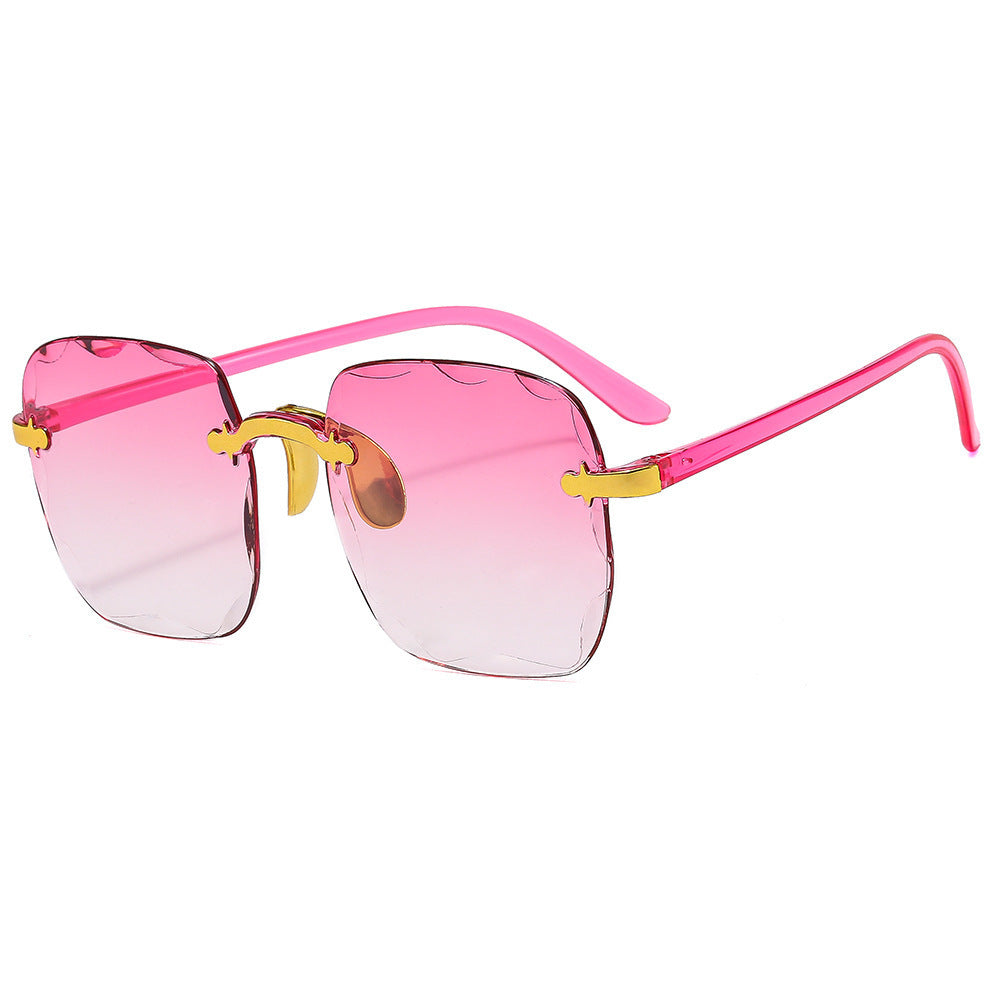 Frameless border UV sunglasses
