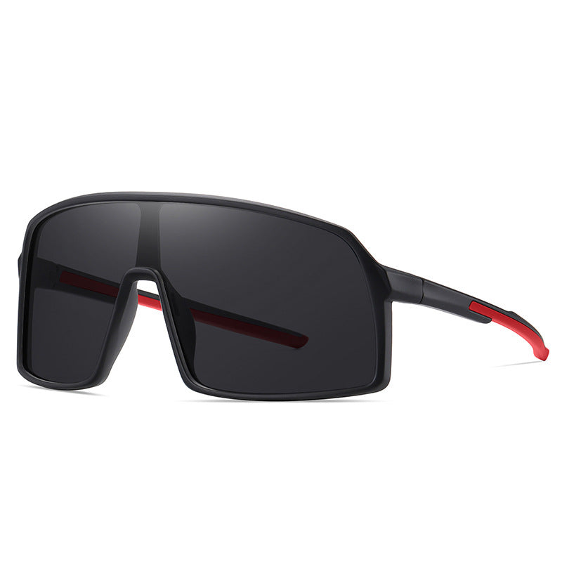 New TR90 One Piece Large Frame Sunglasses Trend Men's Polarized Sports Sunglasses Riding  Sunglasses 3034