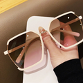 Nice Shape Polygonal Sunglasses Women Luxury Designer Metal Irregular Glasses Super Quality Ladies Sunglasses UV400