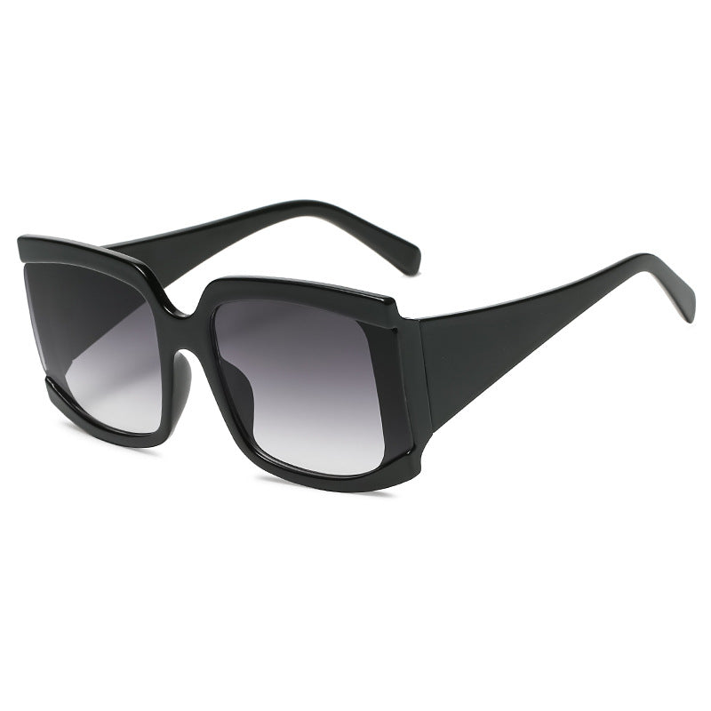 New Retro Large Frame Square Ladies Sunglasses Ins Sunglasses Men Street Shooting Glasses