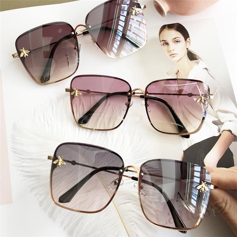 Popular brand  Oversized Square Sunglasses For Women and Ladies  Luxury Driving Superstar  Designer Sunglasses With Shades and Gradient Glasses With  UV400 Protection