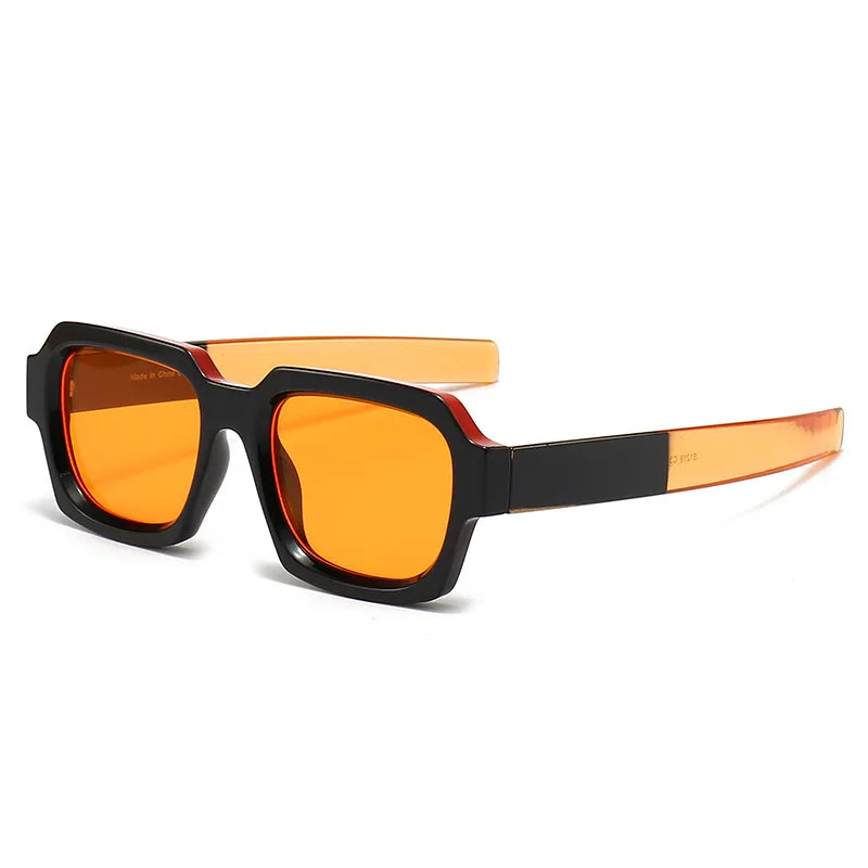 Retro Square Sunglasses Women Brand Designer Vintage Two-Color Frame Men Sun Glasses Ladies Classic Oculos Female De Sol UV400