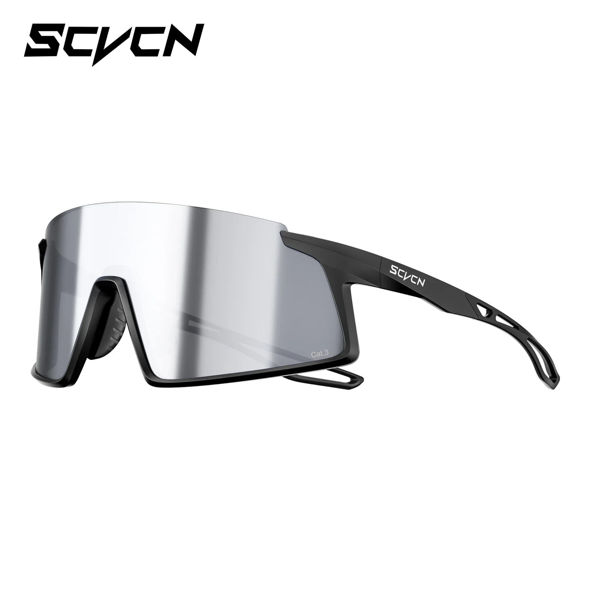 SCVCN Men Women Outdoor Sports Photochromic Running Casual Goggles MTB Bike Glasses UV400 Hiking Eyewear Cycling Sunglasses